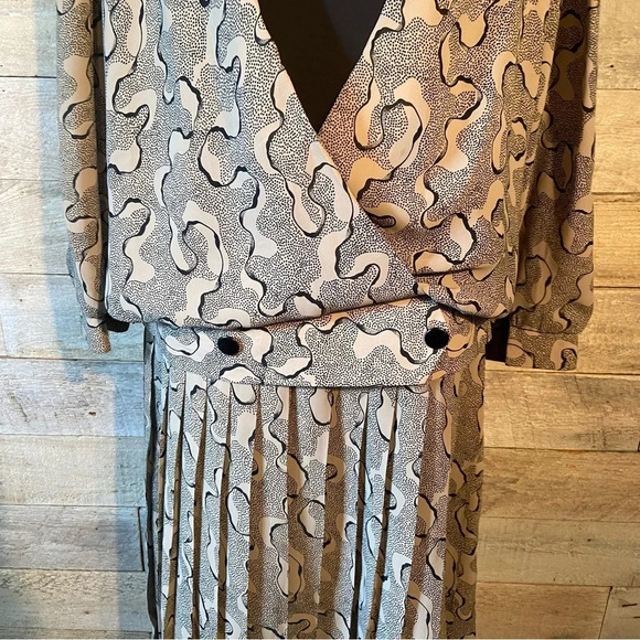 Vintage Camillia women’s taupe drop  waist‎ dress in size 10 - Picture 6 of 13